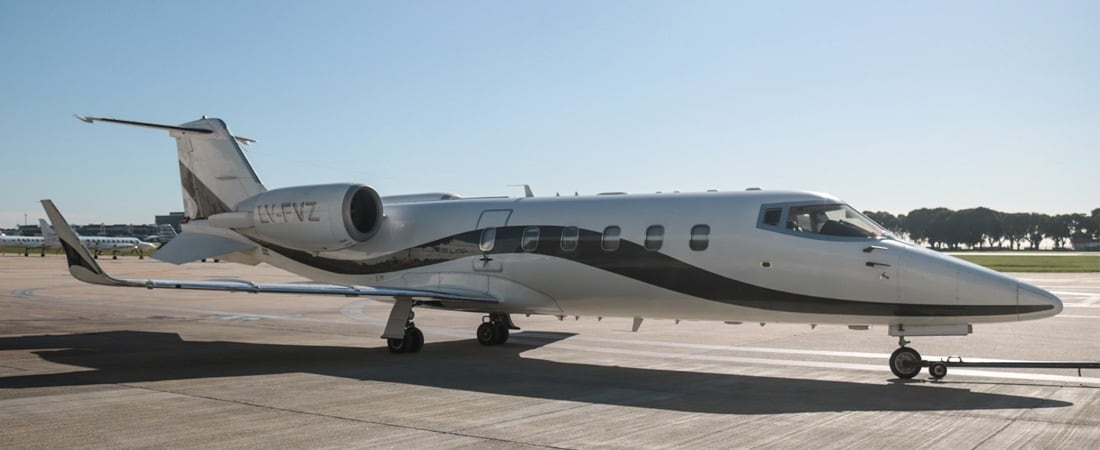 El avión privado Learjet 60 que tomó Susana Giménez - Gentileza / Baires Fly 