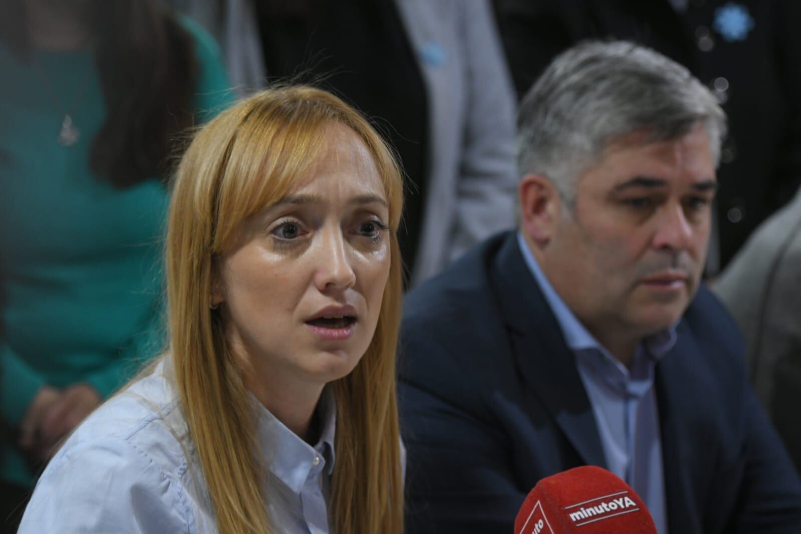 Conferencia de prensa del PJ por el subsidio a Bonarrico. Ignacio Blanco / Los Andes