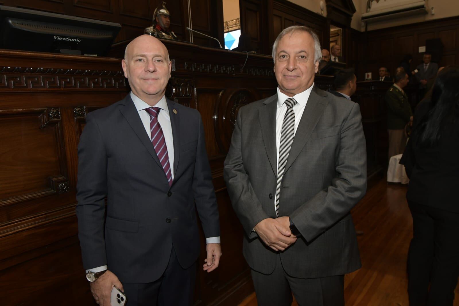 Dalmiro Garay y Alejandro Gullé. Foto: Orlando Pelichotti / Los Andes