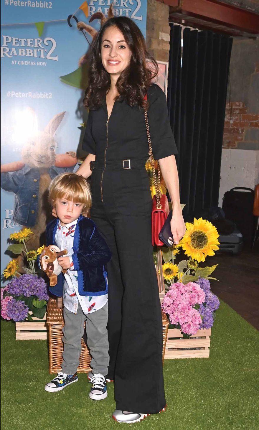 Melanie con su hijo Deveraux, un calco de Jagger.