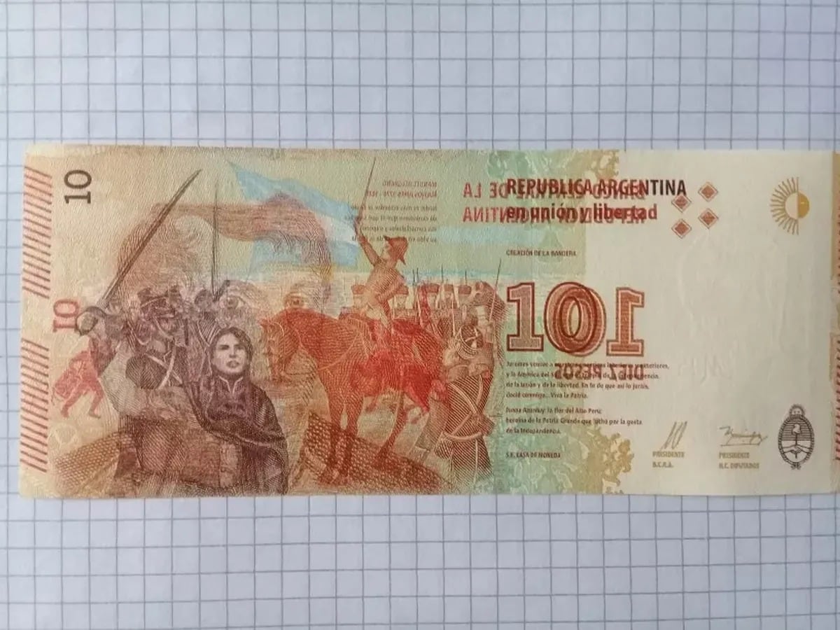 Este billete puede aumentar su valor considerablemente por sus errores de impresión