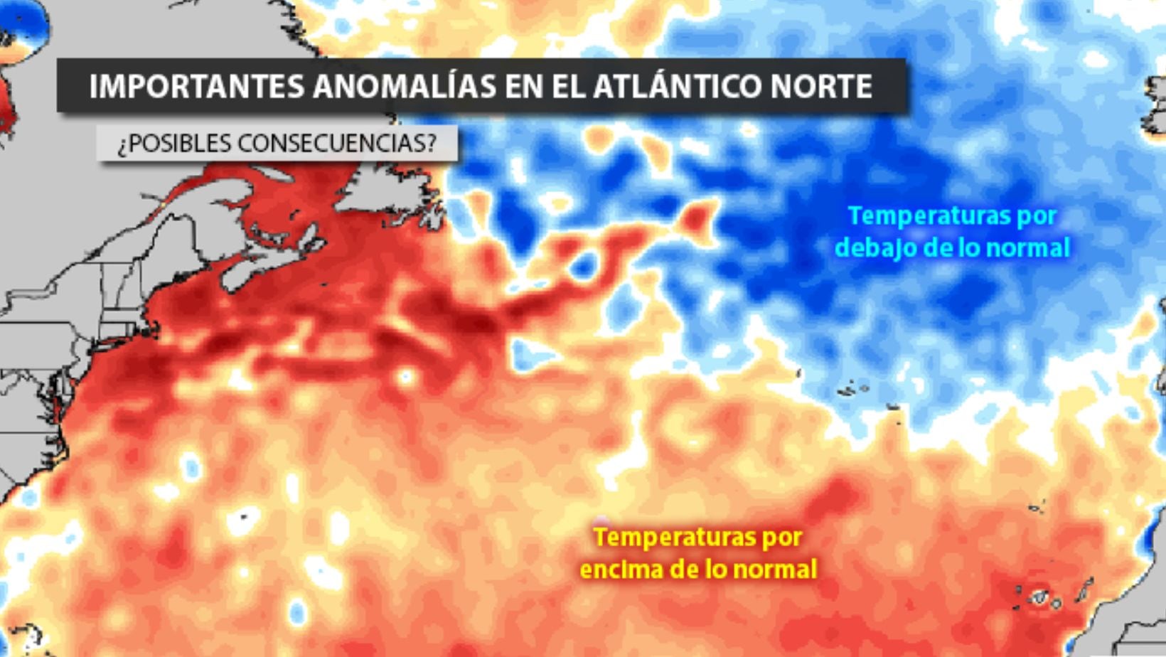 El fenómeno se observa en las costas entre Canada y Groenlandia