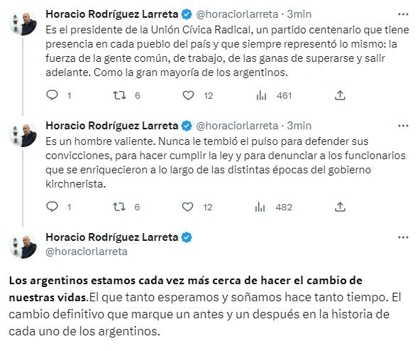 El anuncio oficial de Larreta de su candidatura