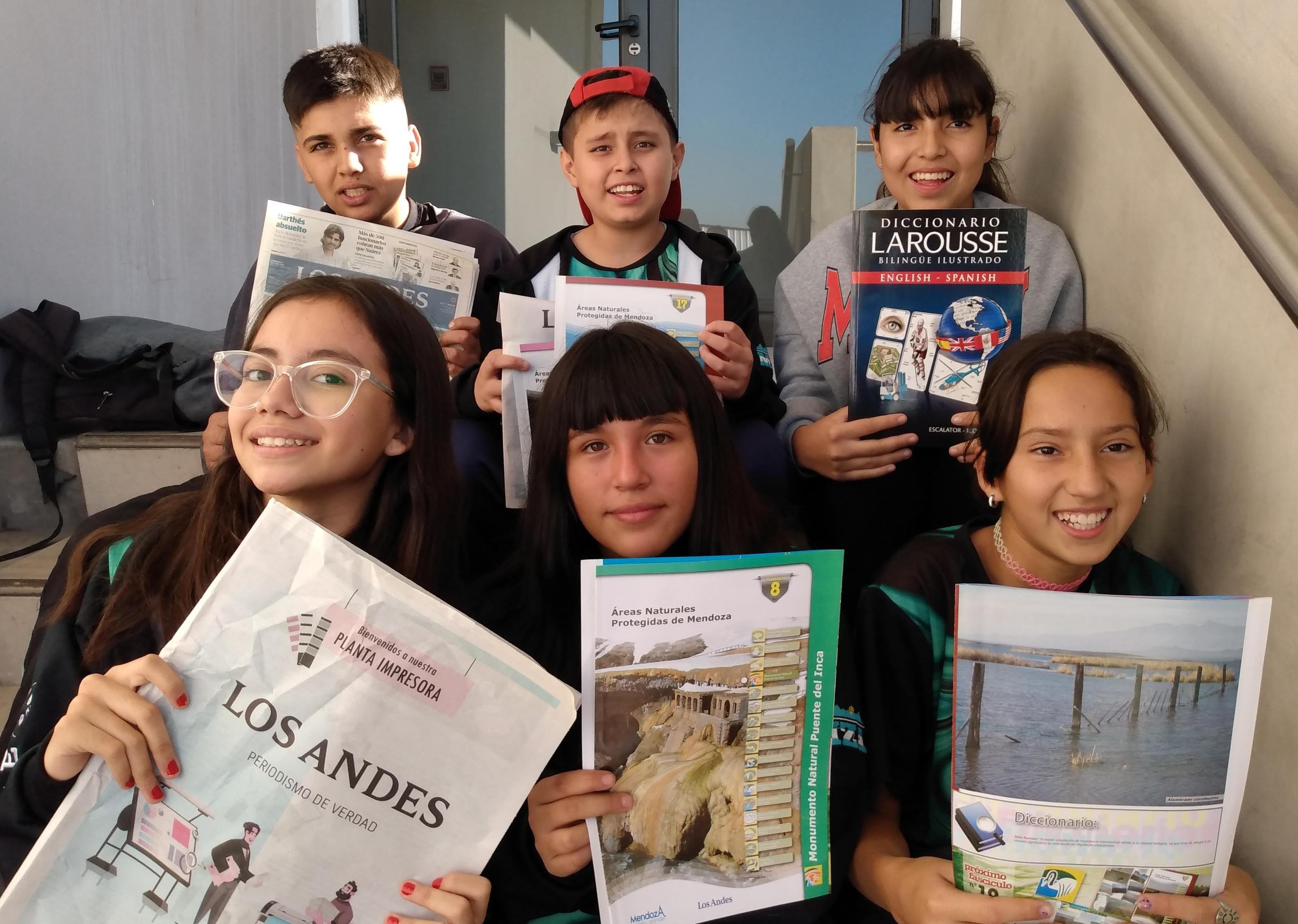 Valentina, Shaira, Mía, Ticiano, Abel y Lucía.

