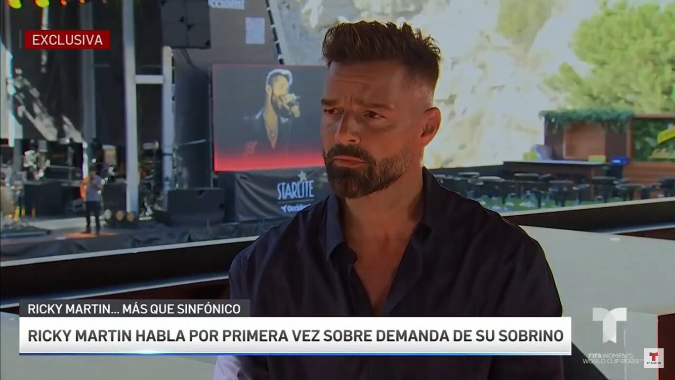 Ricky Martin habló de su separación. Captura del video.