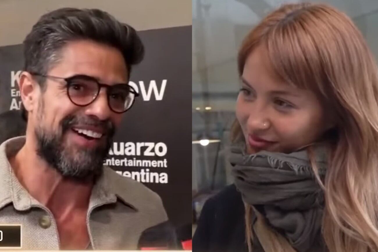 Flor Vigna y Luciano Castro hablaron de los rumores con Nico Occhiato (Collage web)