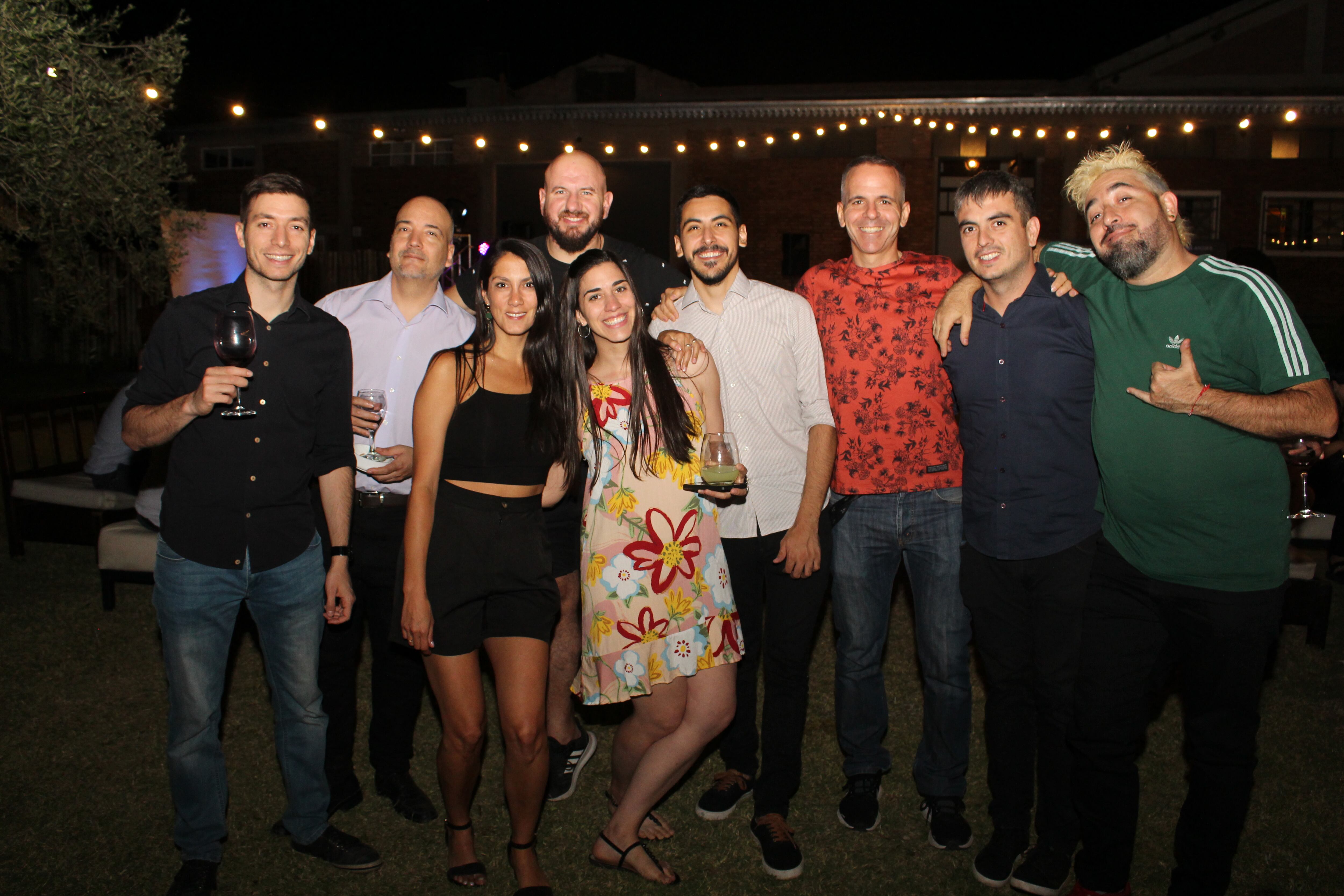 Los chicos de Redacción no se perdieron el festejo.