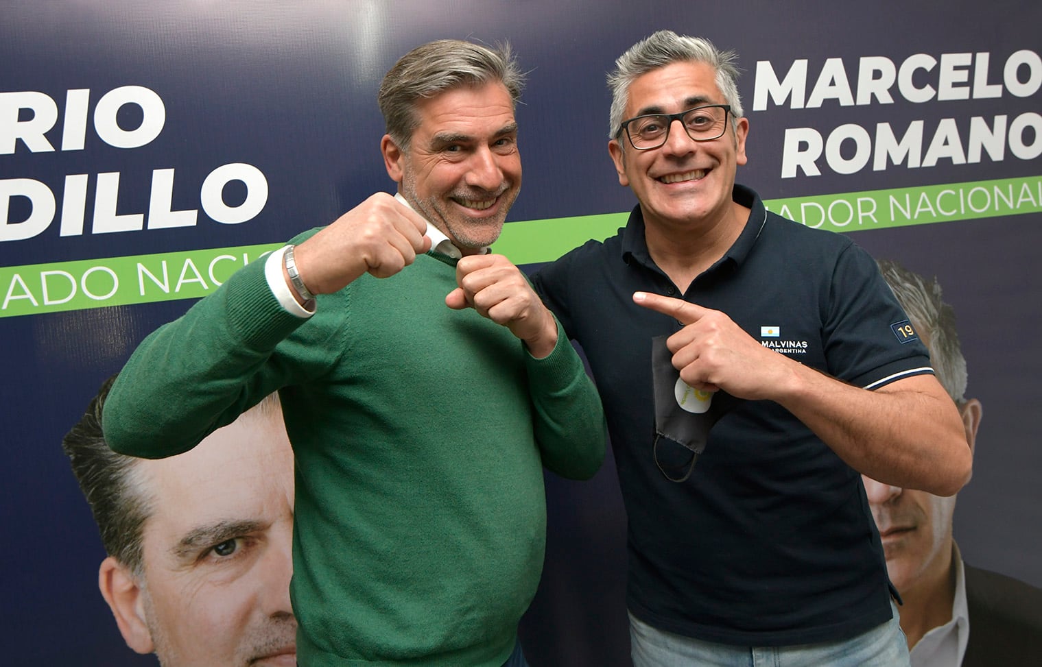 Mario Vadillo y Marcelo Romano hoy son diputado y senador provincial respectivamente. Si quieren mantener la representación de su espacio en la Legislatura, necesitan sacar mas votos en noviembre.

Foto: Orlando Pelichotti