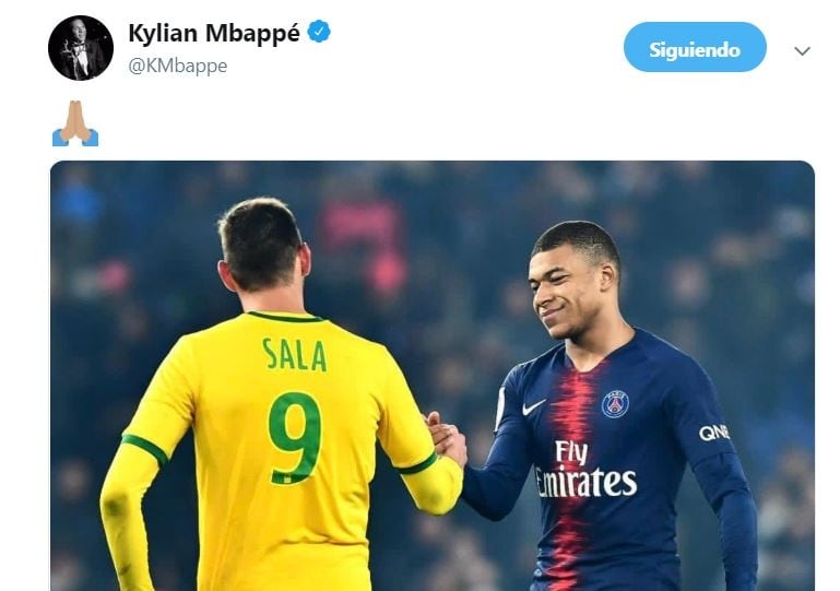 Kylian Mbappé recordó a Emiliano Sala, a cuatro años del accidente en el que murió.