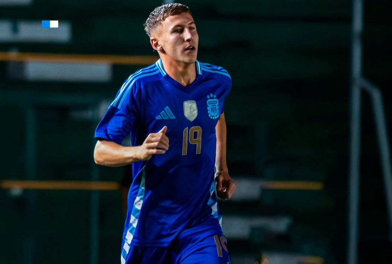 Andino debutó con la Selección Argentina, y mostró un gran nivel. /Foto: AFA