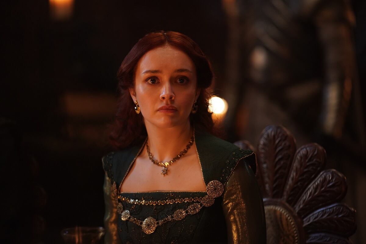 Olivia Cooke como Alicent Hightower (HBO Max)