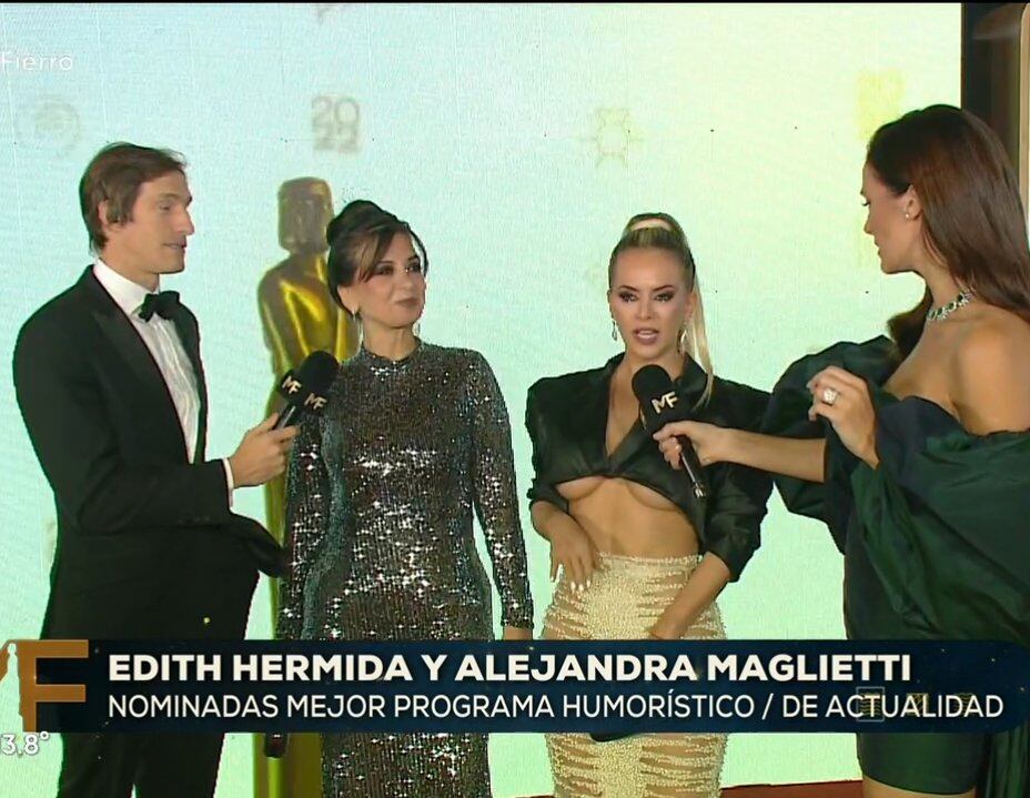 Alejandra Maglietti en los premios Martín Fierro