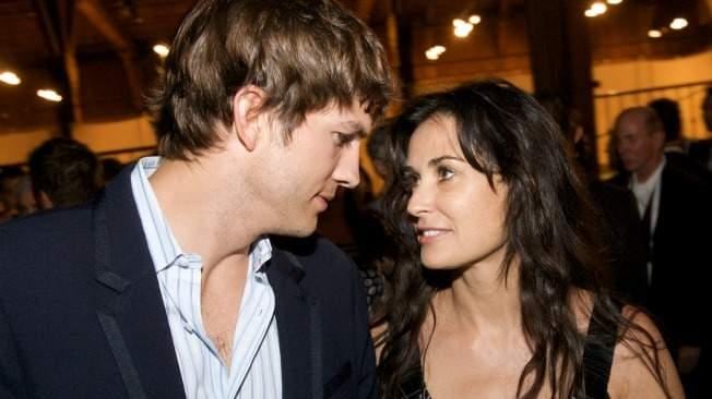 Ashton Kutcher y Demi Moore