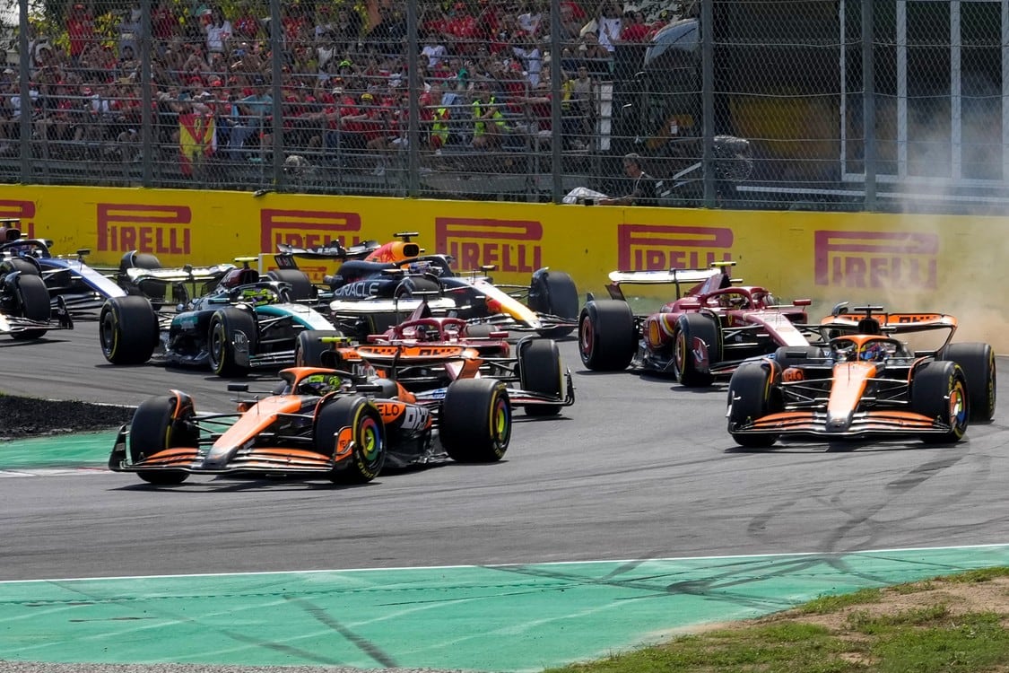 El piloto argentino larga 18vo en su primera carrera en Monza. Foto: AP Photo/Luca Bruno