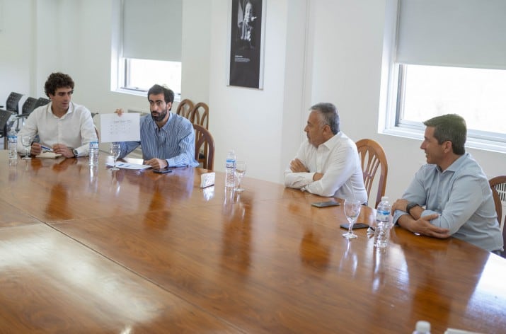 Natalio Mema, Víctor Fayad, Alfredo Cornejo y Andrés Lombardi. Prensa Gobierno