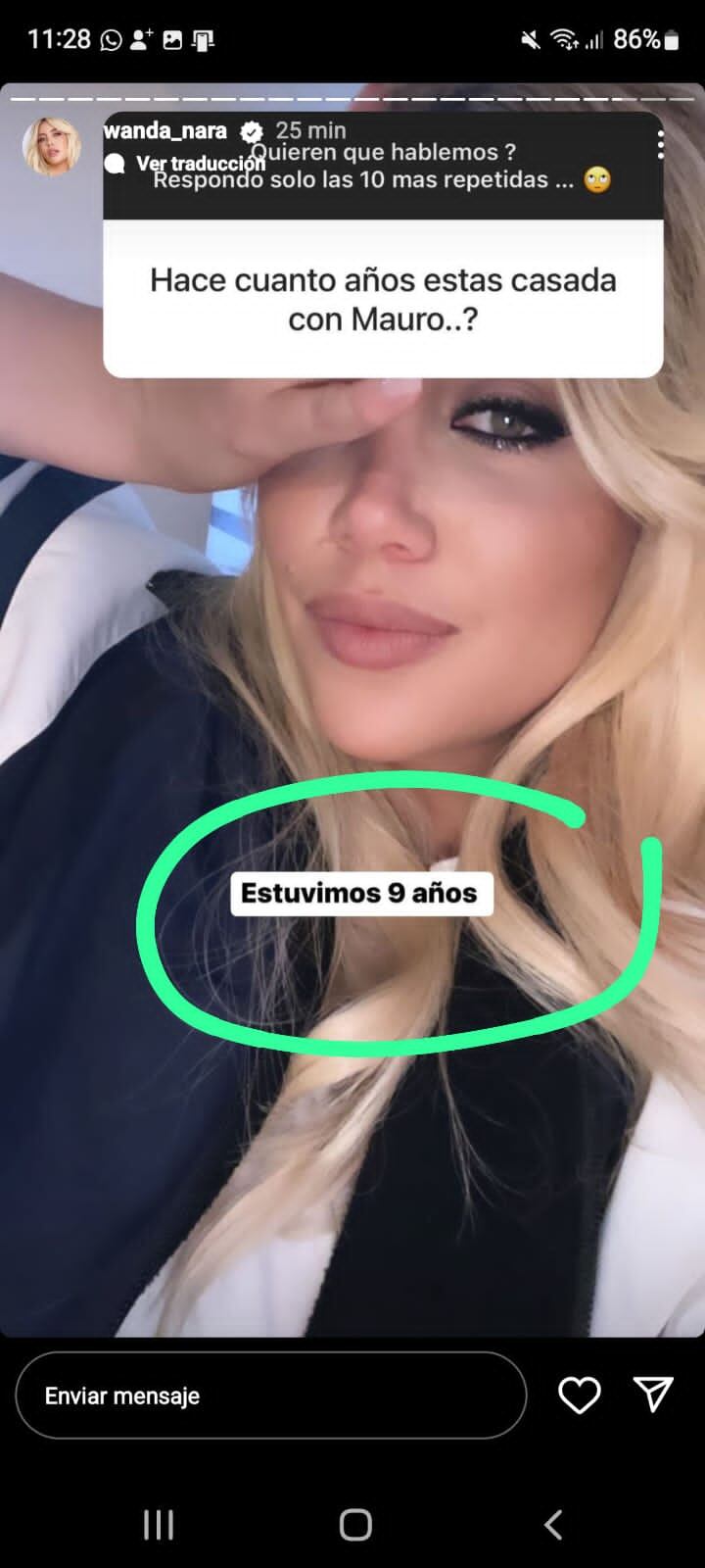 Wanda respondió en pasado de su relación con Icardi