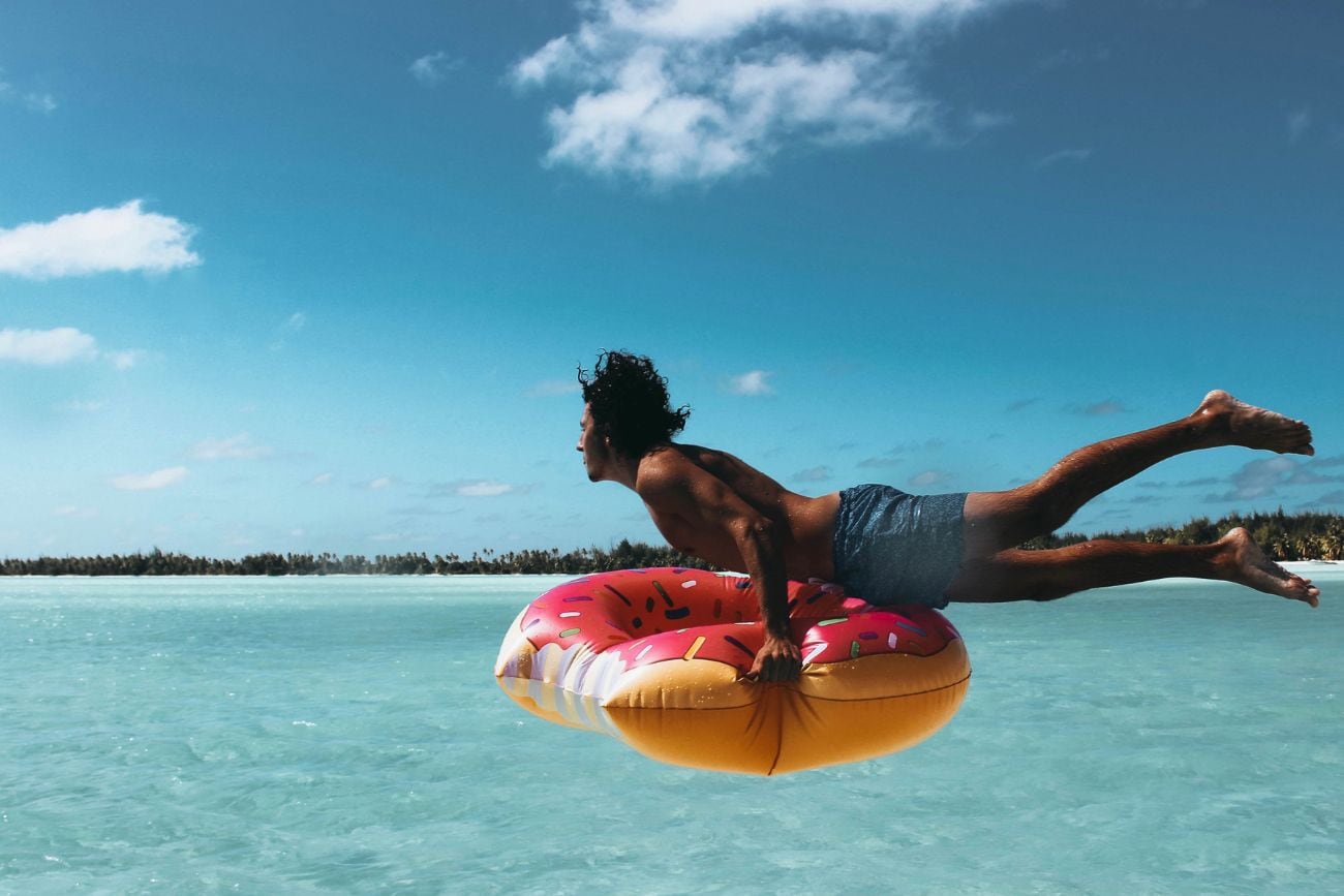 Persona en la playa