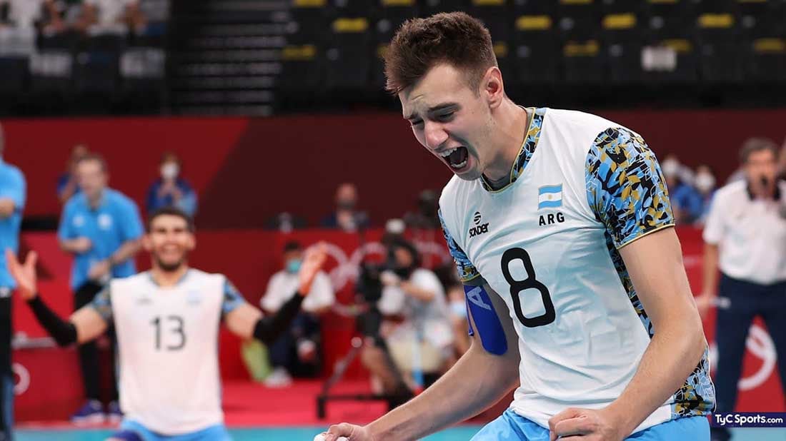 Agustin Loser, integrante del seleccionado Argentino de voley