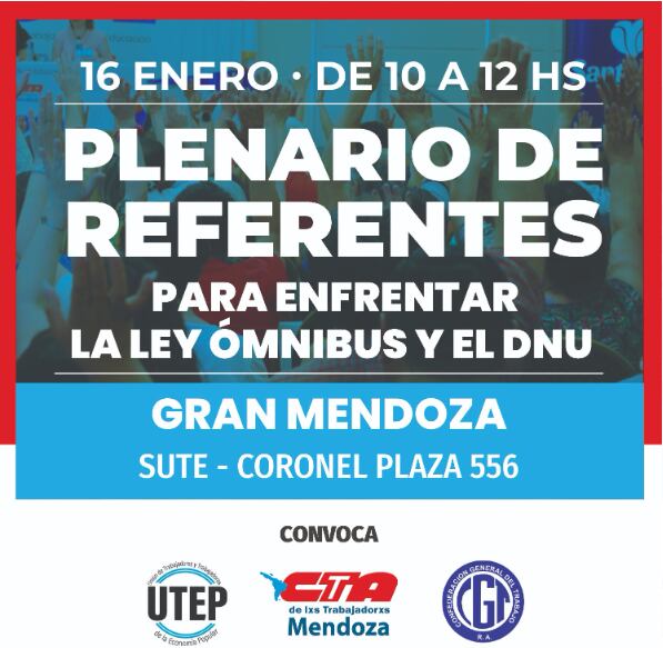 Se reúnen los gremios por el paro del 24 de enero