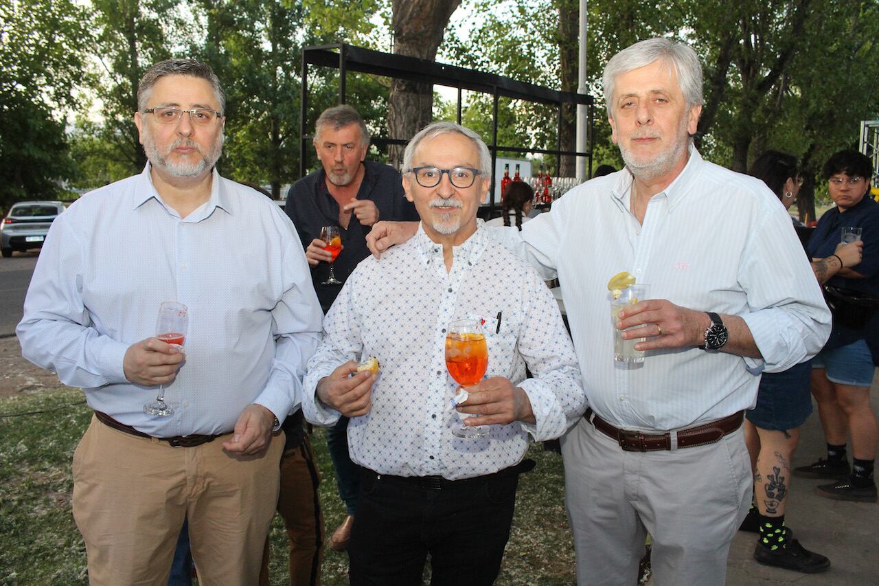 Daniel Baldoni, José Cocchia y Eduardo Baldoni. Foto: Nicolás Guevara