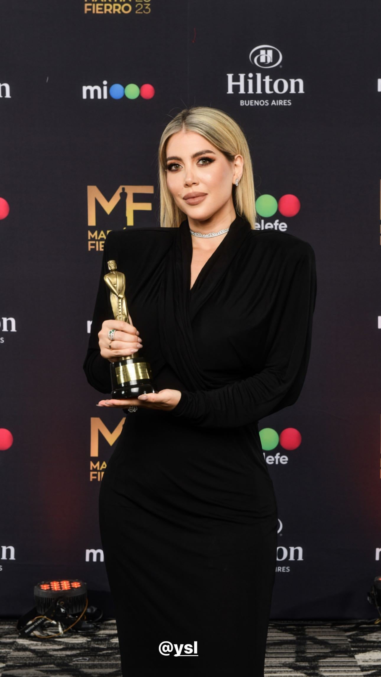 Wanda Nara ganó el premio revelación en los Martín Fierro