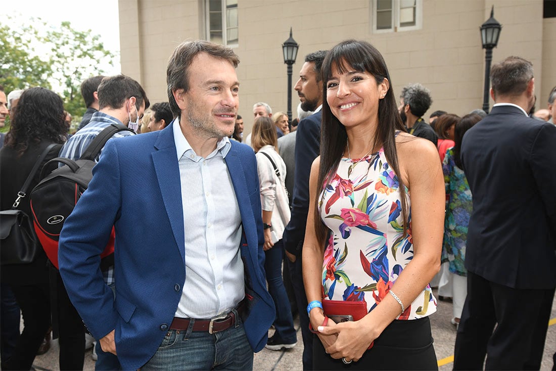 Los diputados radicales Lisandro Nieri y Pamela Verasay. Foto: Los Andes.