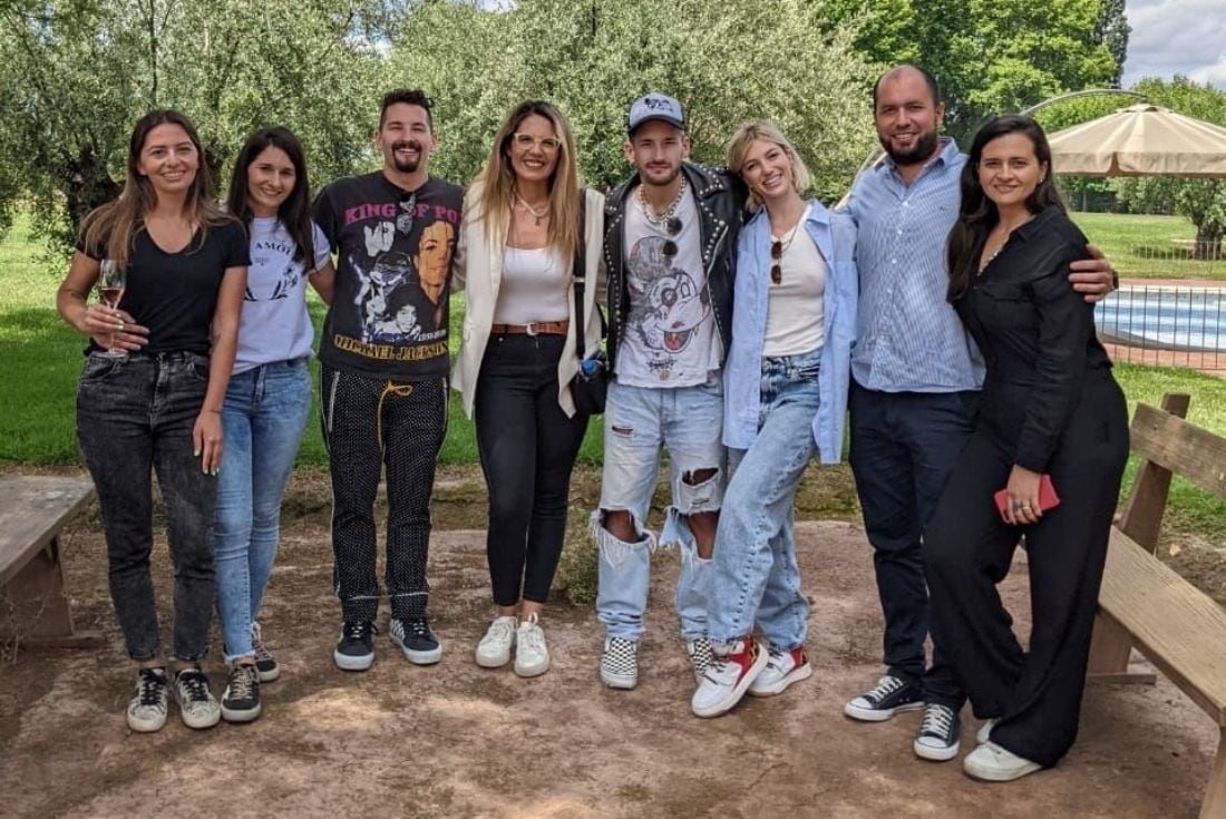 Mau y Ricky y Stefi Roitman en Mendoza.