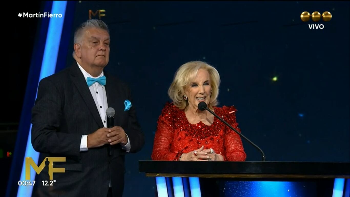 Durante la entrega de los Premios Martin Fierro 2022 Mirtha contrajo covid-19