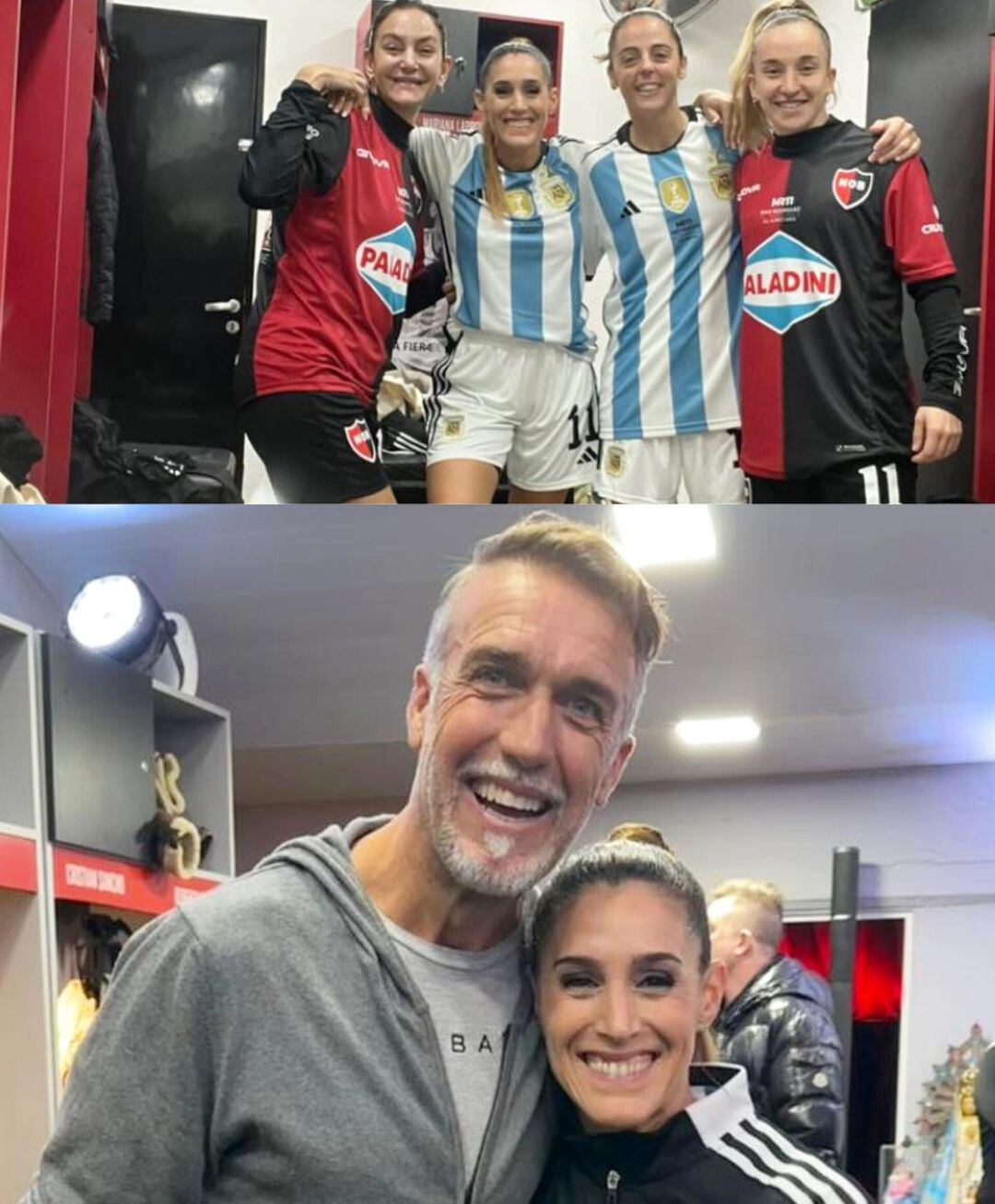 Soledad Pastorutti participó del partido homenaje a Maxi Rodríguez y la fiesta posterior. Allí se encontró con Gabriel Batistuta, Luciana Aymar, Mariana Larroquette y María Victoria Vives.