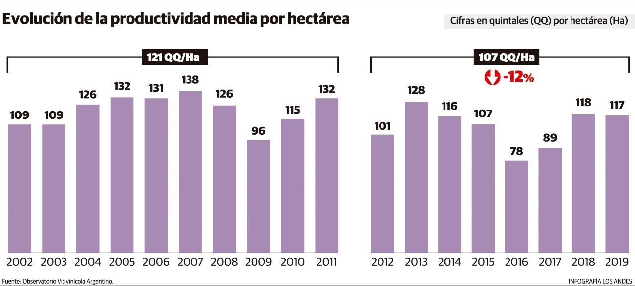 Pese a que aún no hay cifras oficiales, algunos datos “del mercado” anticipan una disminución en la vendimia. Industriales locales han salido a cerrar contratos con elaboradores en San Juan.