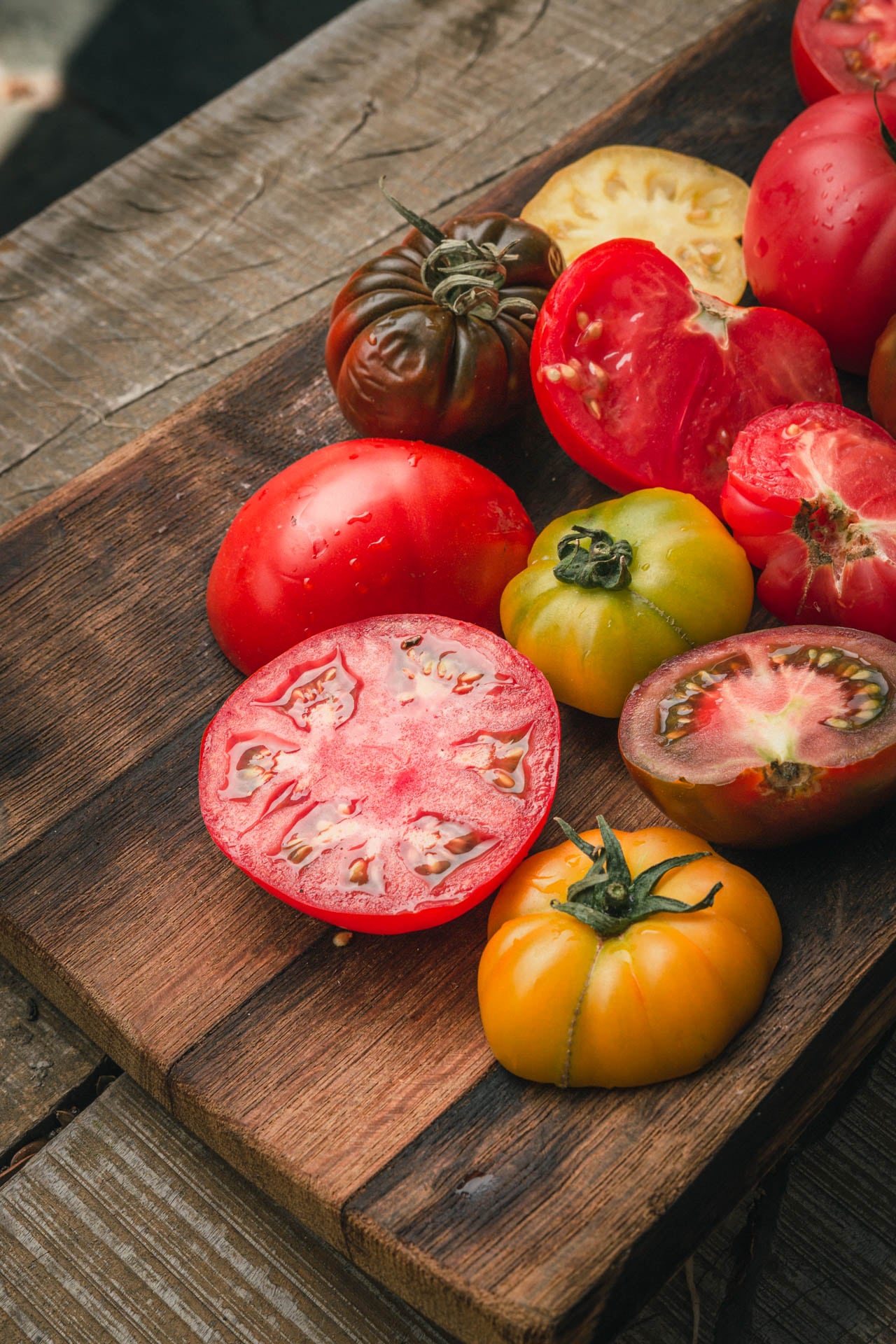 Distintas variedades de tomate. Foto: Gentileza Casa Vigil