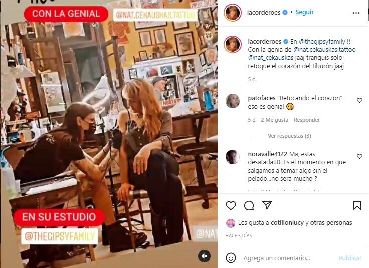 Lola Cordero se quiere borrar el tattoo con el nombre de su ex, Alexis Puig