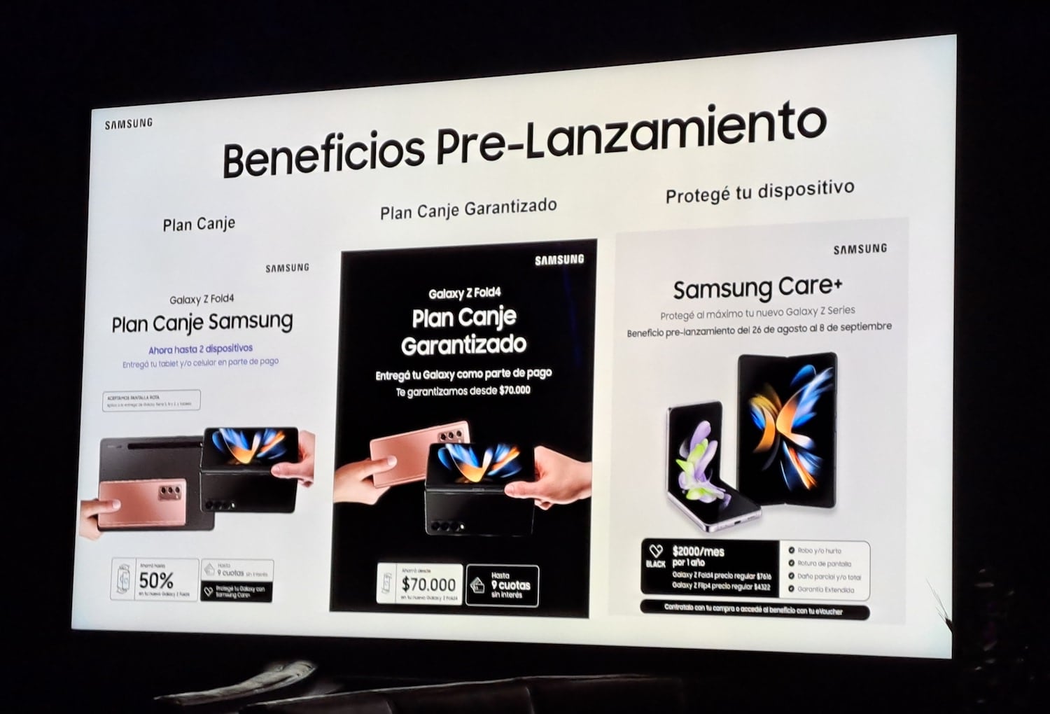 Samsung lanzó sus nuevos teléfonos plegables Galaxy Z Fold 4 y Z Flip 4