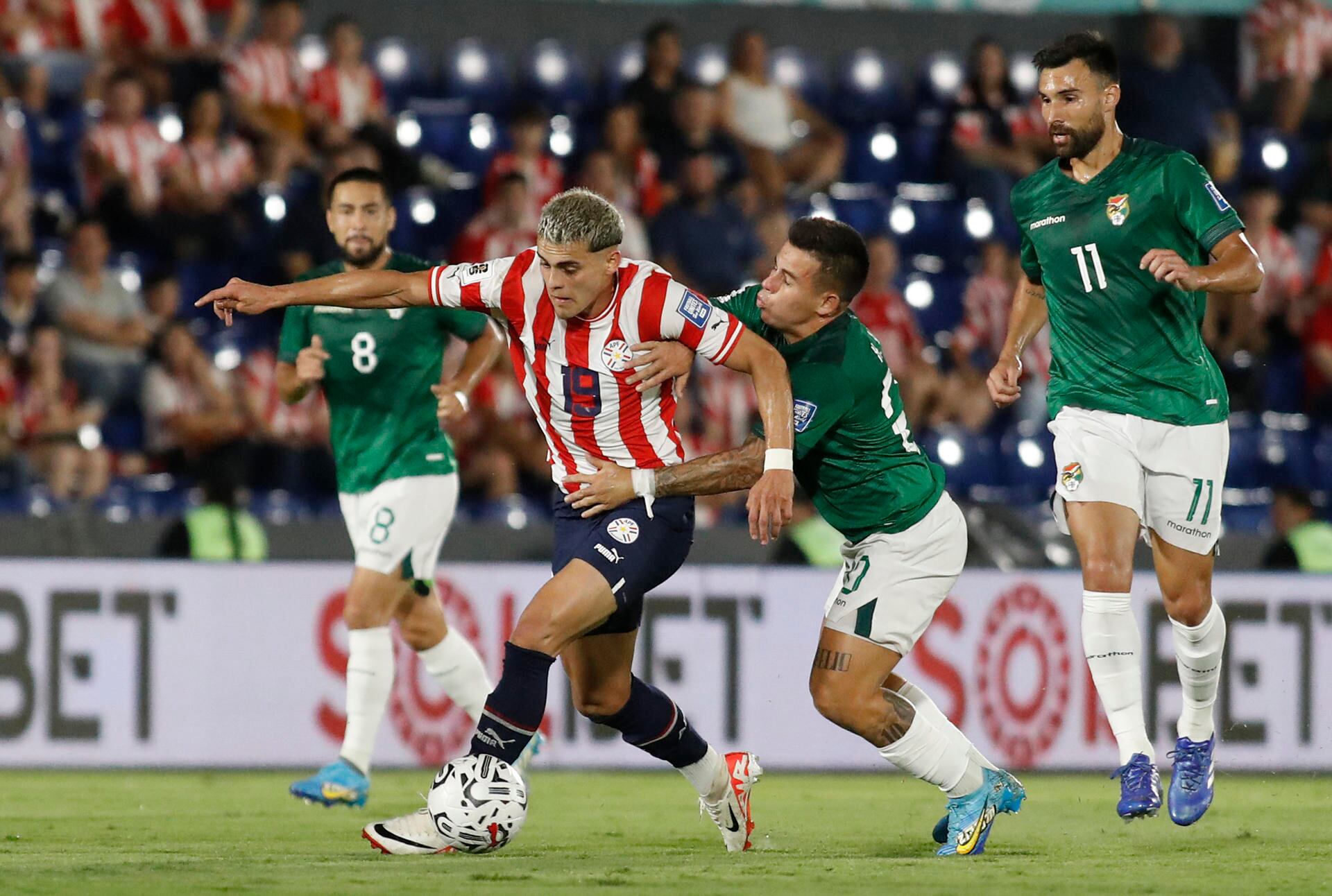 La Selección de Paraguay le ganó a Bolivia por las Eliminatorias Sudamericanas / EFE.