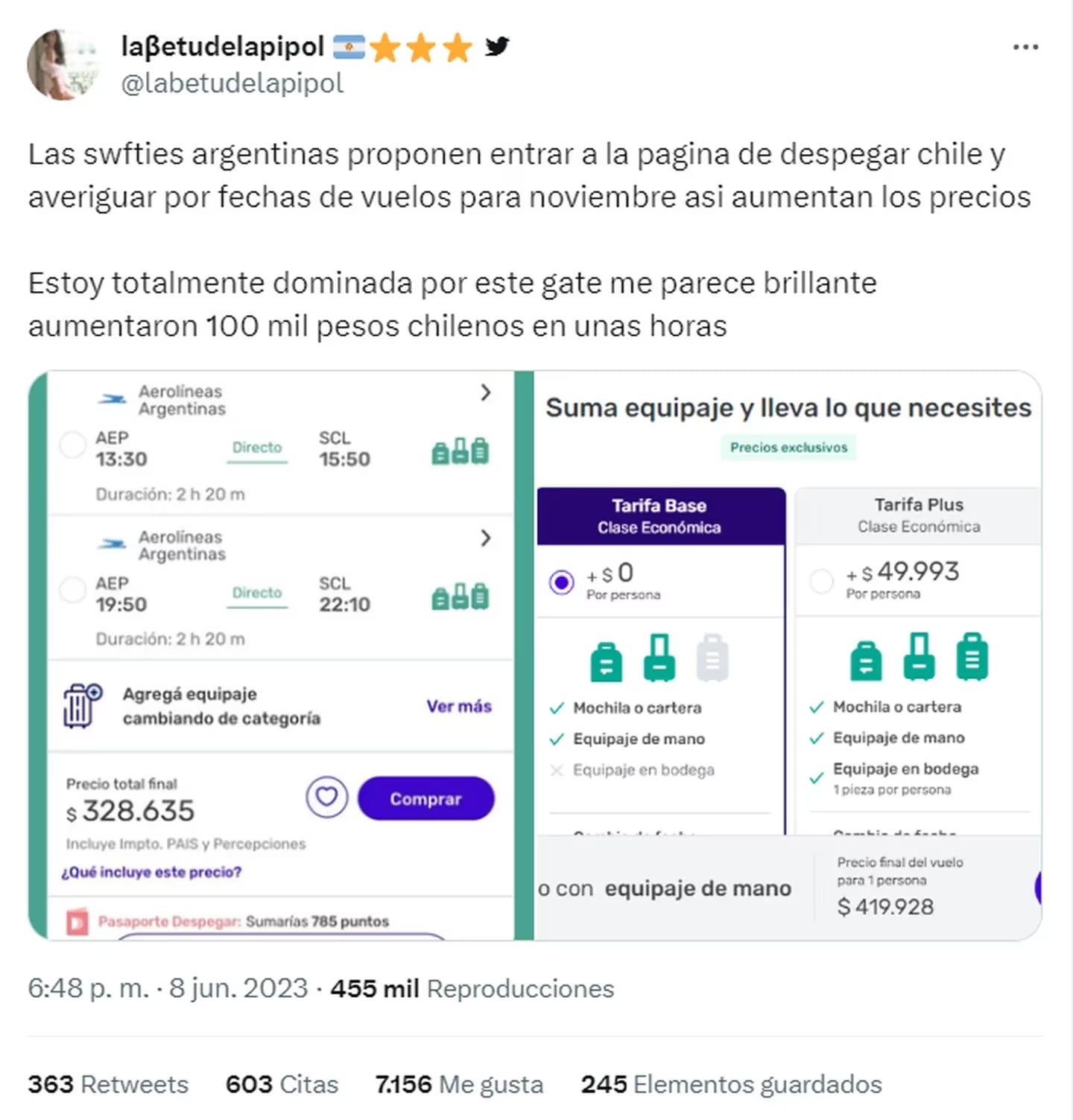 Una joven explicó cómo surgió el problema. Gentileza: TN.