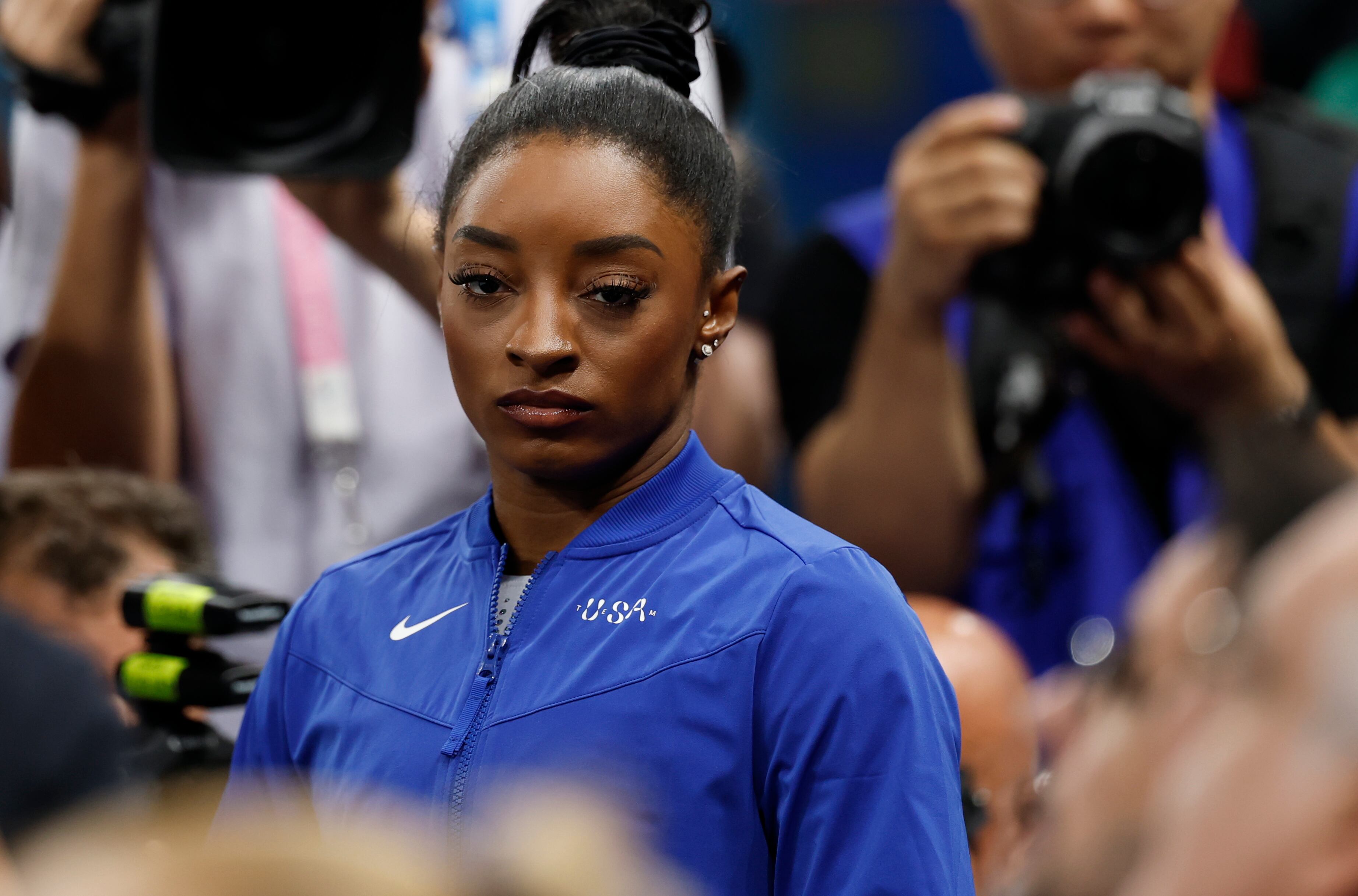 Simone Biles no pudo igualar la marca histórica de la soviética Larissa Latynina.