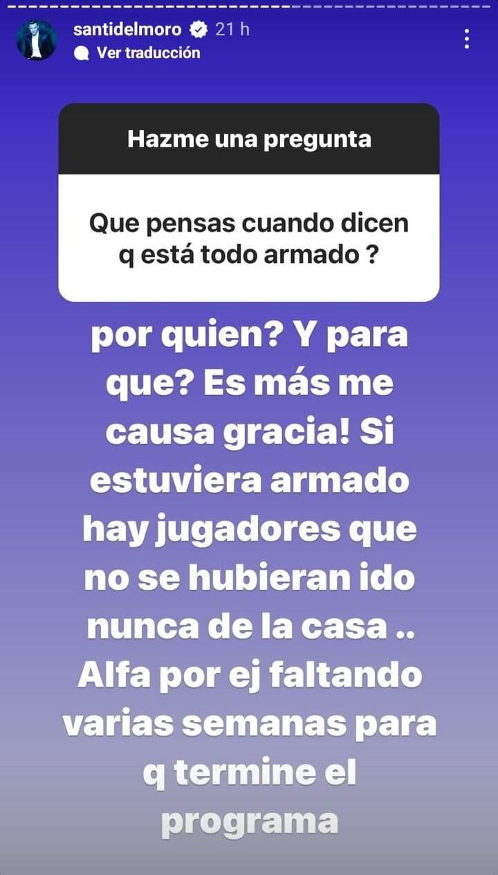 Santiago del Moro contó la verdad sobre las acusaciones de Fraude en Gran Hermano