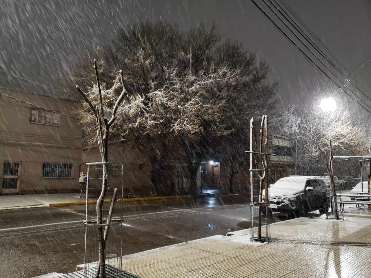 Nieve en Luján de Cuyo, Mendoza (15/07/22) - Gentileza