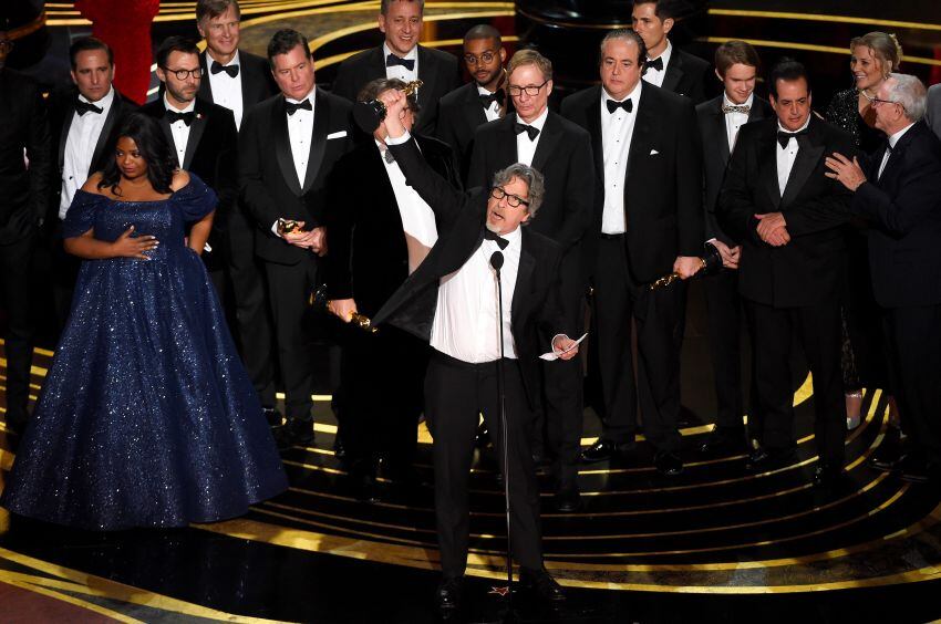 
Celebración. El director y el elenco de la película Green book | AP
   