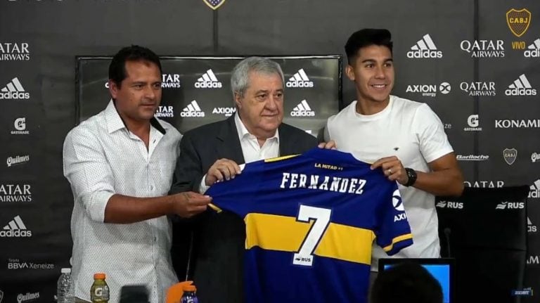 Pol Fernández en Boca