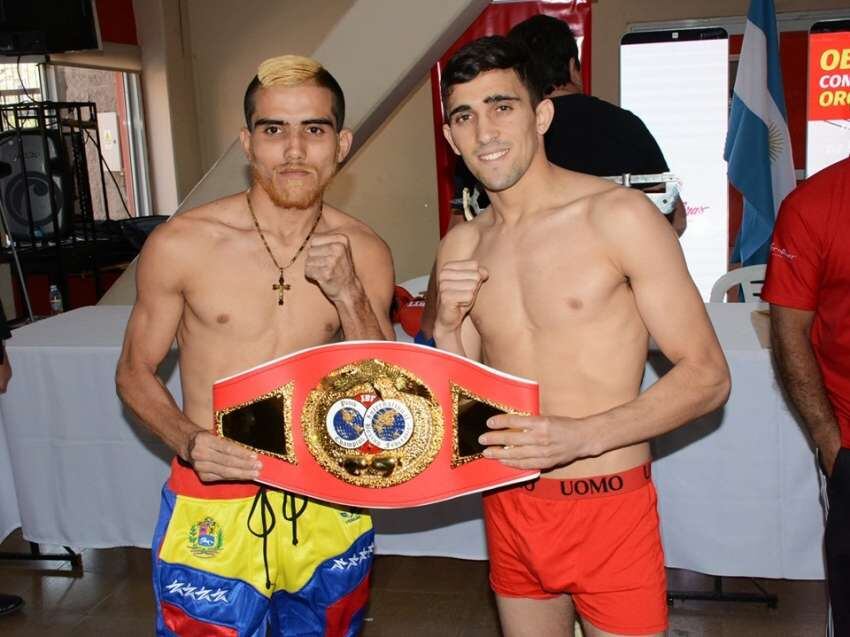 
El venezolano Luis Guerrero y el mendocino Kevin Muñoz. 
