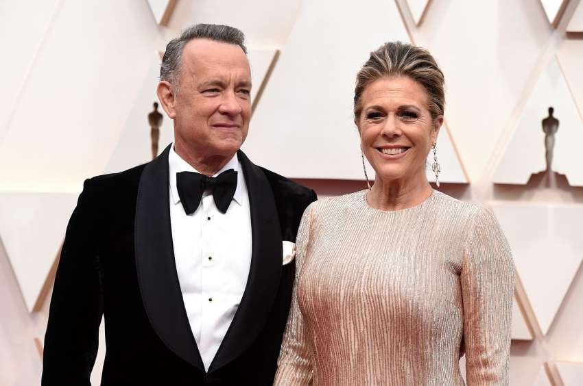 
    Tom Hanks y su esposa Rita Wilson, positivo coronavirus. AP
   