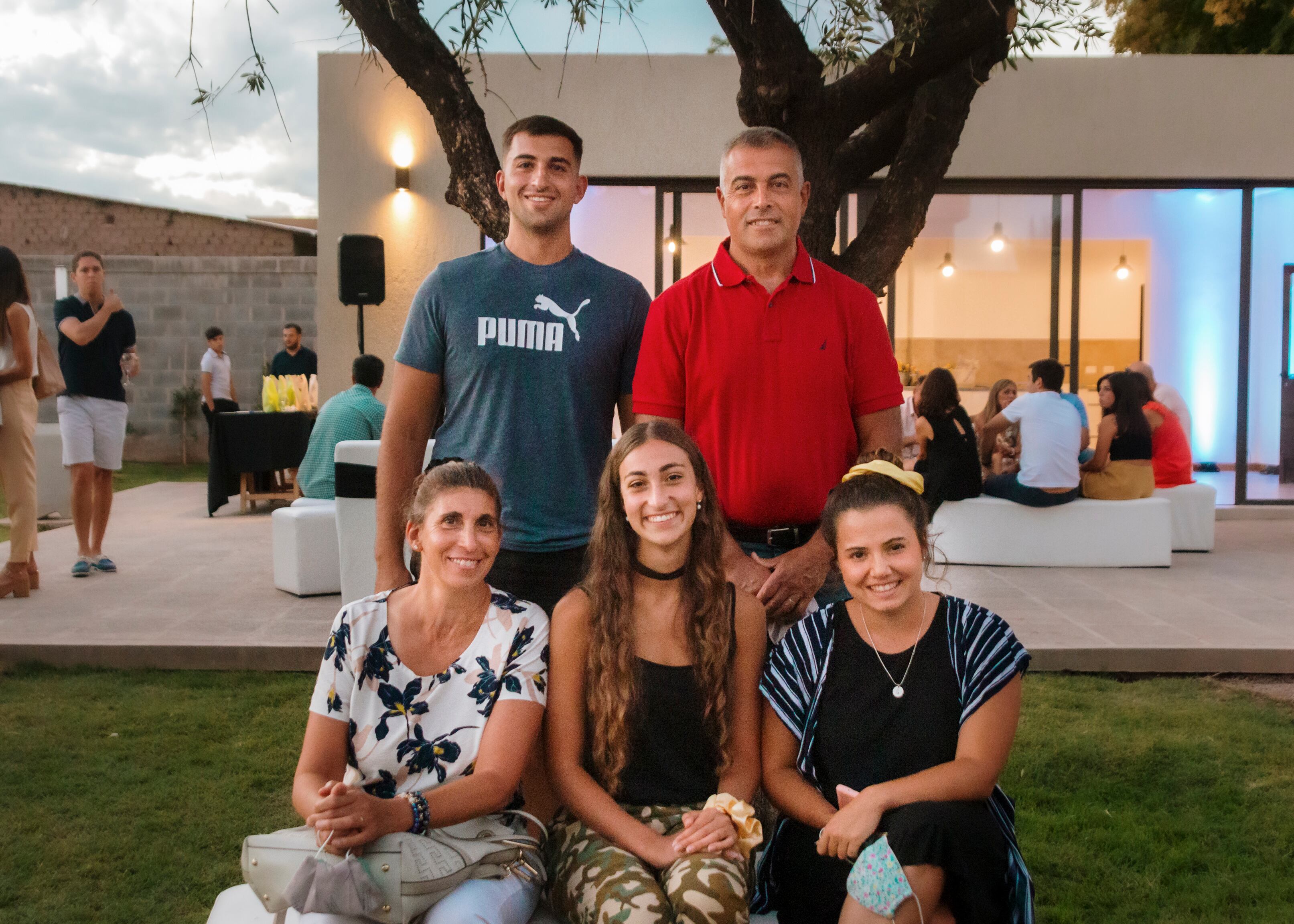 La familia Tedesco también estuvo presente.