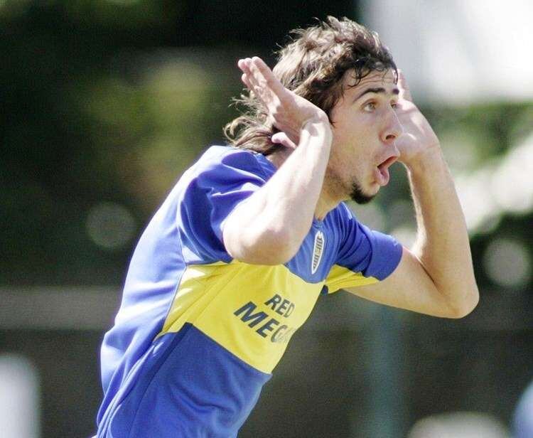 
    En modo Román. Así festejaba los goles en Boca, Lucas Pratto. / Gentileza.
   