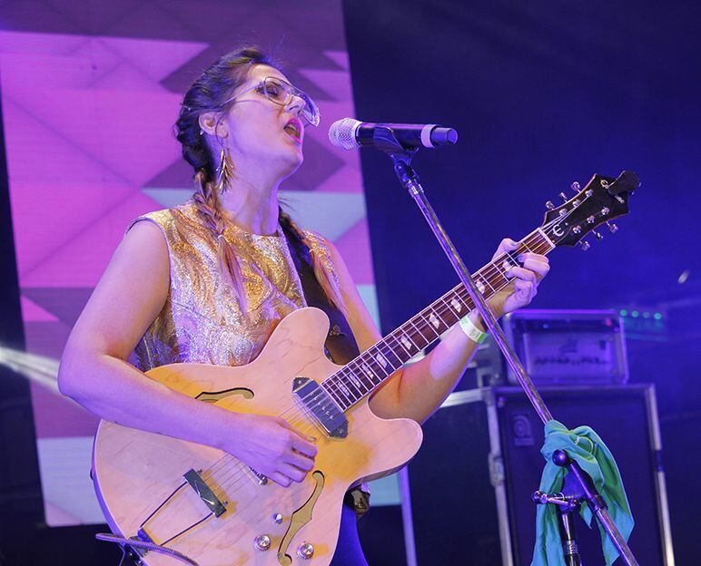 
Mariana Paraway y su banda. | Gentileza Prensa de Cultura Godoy Cruz.
   