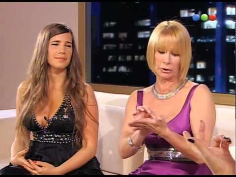 María Valenzuela y su hija Malena en lo de Susana Giménez. 