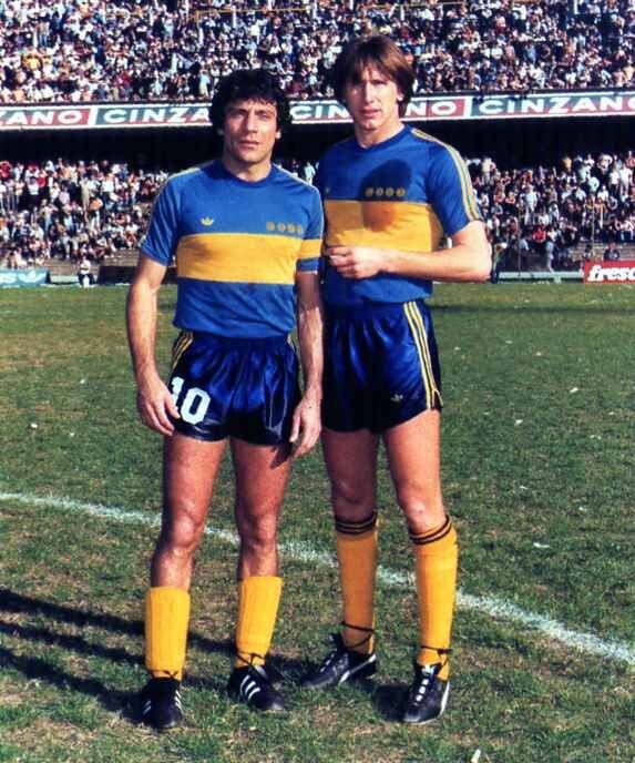 Miguel Brindisi y el Tigre Gareca en Boca