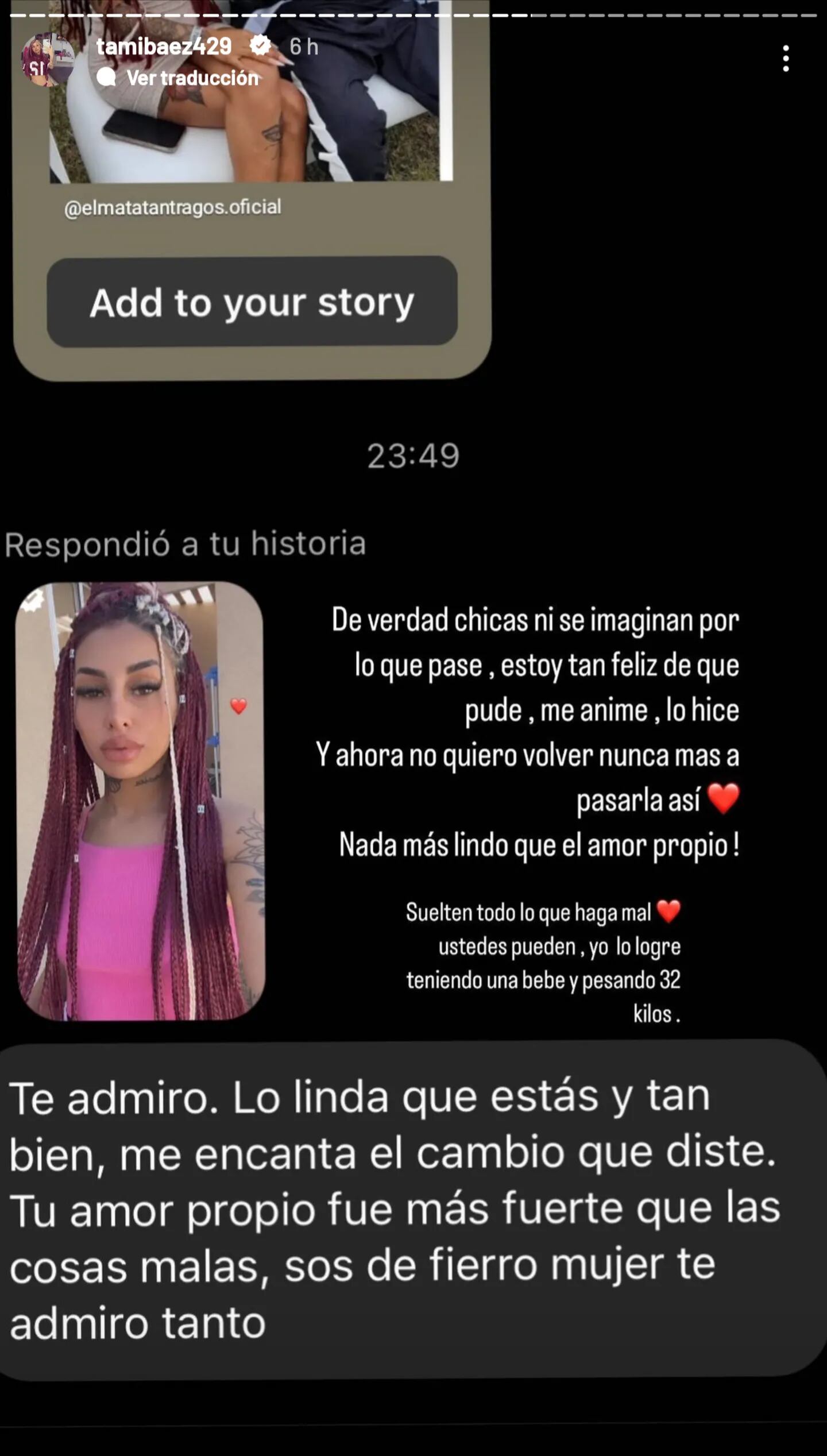 Tamara se sinceró con sus seguidoras