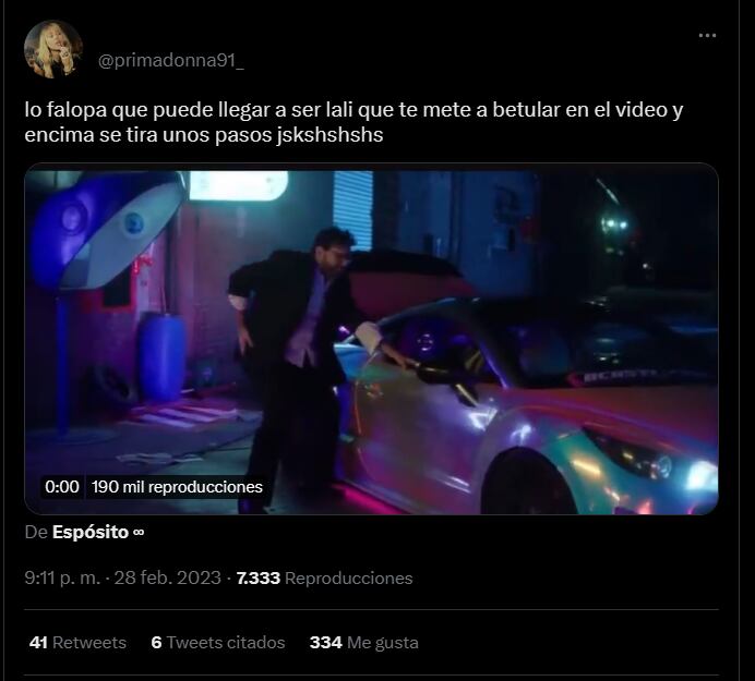 Betular baila en el video de Lali Espósito y las redes explotaron