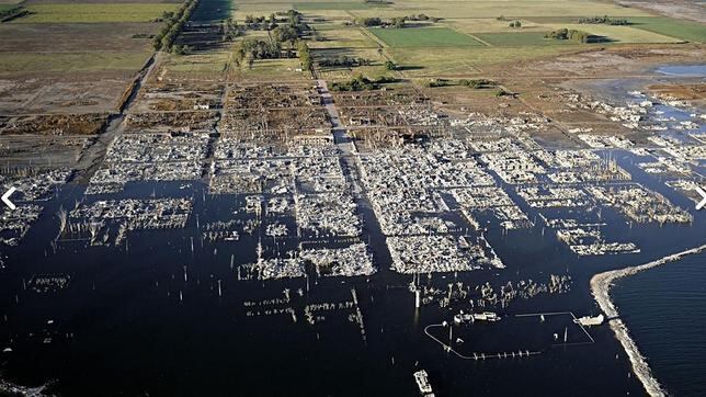 Las imágenes de la Villa Epecuén, un pueblo que quedó sumergido bajo el agua